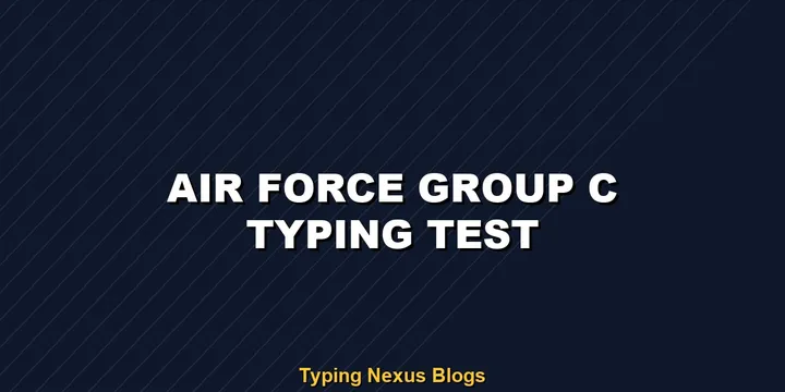 Indian Air Force Group C typing test speed guidelines