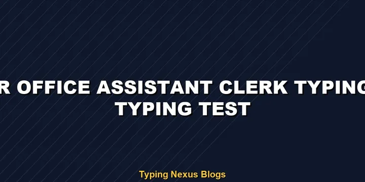 Army Agniveer Office Assistant Clerk typing test guide
