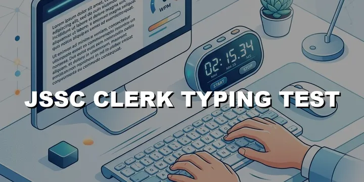 Jssc Clerk typing test rules and speed guide